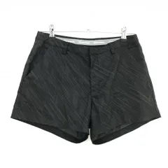 【超美品】テーラーメイド ショートパンツ 黒×白 総柄 バックロゴ レディース M ゴルフウェア TaylorMade