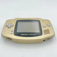 【中古】本体）【動作確認済みジャンク】任天堂/ゲームボーイアドバンス ゴールド/AGB-001/遊べるが画面暗い[6]
