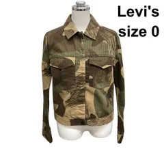 ◇ リーバイス Levi's ミリタリージャケット アウター 長袖 ステンカラー マルチカラー コットン 0 XS～S 7号 レディース Z6B275