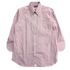 美品 Burberrys バーバリーズ 70’s ロングカラー カッターシャツ チェック カフス袖 オールド ビンテージ ヴィンテージ S レッド メンズ 古着 中古 USED