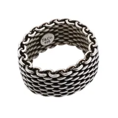 ティファニー(Tiffany) ティファニー リング サマセット メッシュ シルバー925 15.5号レディース