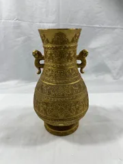 壺　金色　ゴールド　花瓶　インテリア　昭和レトロ　昭和　レトロ