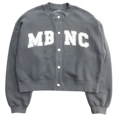 良品 Niko and.. ニコアンド 裏起毛 プリント カーディガン ロゴプリント ジャケット トレーナー スウェット SIZEL グレー レディース 古着 中古 USED