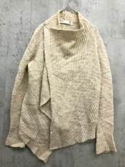 &N5 アンドエヌファイブ ウール リネン 変形ニット カーディガン size38/キナリ ◆■ レディース