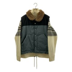 Sacai サカイ パデッドベスト ドッキング ニット ジャケット ダウン 