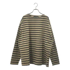 【新品】  AUBERGE / オーベルジュ | COCO 2 スヴィンゴールド ボーダー バスクシャツ カットソー | 44 | ベージュ / ネイビー | メンズ