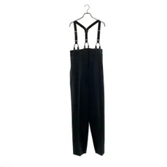 【美品】  H BEAUTY&YOUTH / エイチビューティアンドユース | TORO SUSPENDER PANTS トロピカル ウール サスペンダーパンツ | S | ブラック | レディース