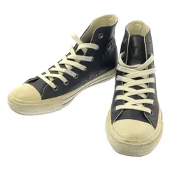 【美品】  MHL. / エムエイチエルマーガレットハウエル | × CONVERSE / コンバース ALL STAR / オールスター レザー ハイカット スニーカー | 23 | ダークネイビー | レディース