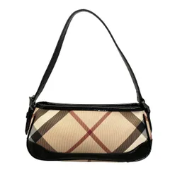 BURBERRY/Burberry(バーバリー) ハンドバッグ 3459933 ベージュ×黒×レッド チェック柄 レザー