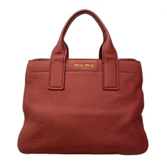 miumiu(ミュウミュウ) ハンドバッグ - レッド レザー