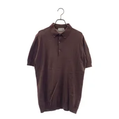 JOHN SMEDLEY / ジョンスメドレー | コットン ニット ポロシャツ | M | ブラウン | メンズ