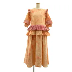 STORY mfg. / ストーリーエムエフジー | タイダイ染め フリル コーデュロイワンピース | XS | ピンク系 | レディース