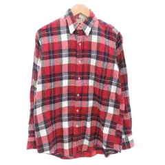 エルエルビーン L.L.BEAN ヴィンテージ USA製 ネルシャツ ボタンダウン BD チェック 長袖 S 赤 レッド /AE
