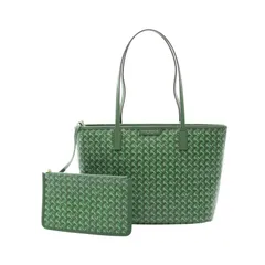 トリーバーチ Tory Burch トートバッグ エバーレディー スモール 147748367 グリーン PVCコーティングキャンバス レザー トートバッグ レディース 新品