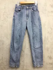 Re:EDIT リエディ センタースリット リサイクル デニムパンツ sizeSC/ブルー ■■ レディース