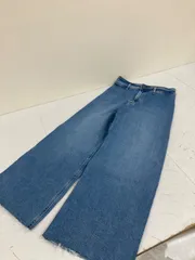 送料無料★ZARA ザラ★デニムワイドパンツ　デニムフレアパンツ　ジーパン★EUR40 USA8 MEX30 #80206sjj34