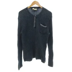 デニム&サプライ ラルフローレン DENIM & SUPPLY RALPH LAUREN ヘンリーネックリブニット セーター 長袖 L 紺 ネイビー /GV