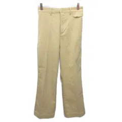 カスタネ Kastane スラックス パンツ チェック ウエストゴム 黄 イエロー 1 ■IBO90