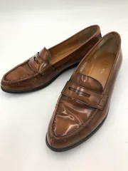 REGAL リーガル NC21EF11N コインローファー F11N 本革 ポインテッドトゥ フラット 通勤 レザー パンプス size23.5/キャメル ■■◎レディース