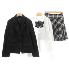 キューティーリボン CUTIE RIBBON セットアップ フォーマル 4点セット ジャケット スカート シャツ リボン 150 黒 ブラック 白 ホワイト /AE