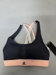 アディダス スポーツブラトップ ネイビー/ピンク xs