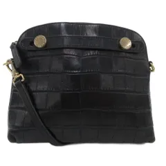 フルラ FURLA パイパーミニ ショルダーバッグ クロスボディ クロコ型押し レザー 紺 ネイビー /AE