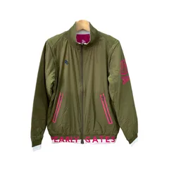 GF1 PEARLY GATES パーリーゲイツ レディース アウター 薄手 ゴルフ ゴルフウェア リバーシブル カーキ✖️ピンク 袖脱着 多機能 ベスト ０サイズ S 055-3120002
