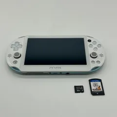 SONY PS VITA（PCH-2000） ライトブルー、メモリカード、ダウンロードソフト、おまけカセット付き　雑色店
