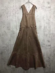 ZARA ザラ フェイクスエード オーバーオール ワンピース sizeXS/モカ ◇■ レディース