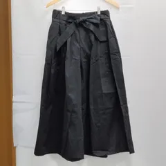 ウエストリボン付きワイドパンツ