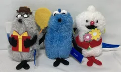 △M383-333　パペットスンスン　ぬいぐるみマスコット　Birthday　スンスン　ゾンゾン　ノンノン　3点　セット