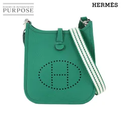 未使用 展示品 エルメス HERMES エブリン アマゾン TPM ショルダー バッグ トリヨンクレマンス ヴェールヴェルティゴ W刻印 90309869