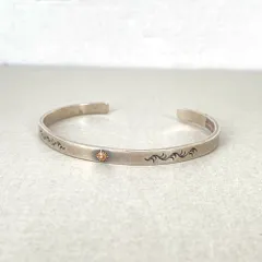 03w24087  アリゾナフリーダム  ARIZONA FREEDOM K18 太陽神付唐草平角ブレス  ユニセックス  バングル  B-52a