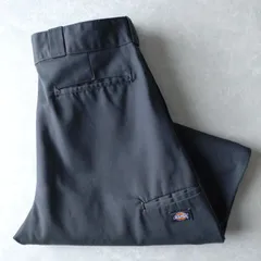 ■古着 Dickies ディッキーズ 85283CH ダブルニーワークパンツ LOOSE FIT ワイドストレート チャコール W36L30【D1691】