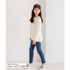 라이트 베이지 MINIROI 프린트 론 T 긴 소매 T 셔츠 탑스 면 100 키즈 소녀 걸스 캐주얼 올 시즌 귀여운 한국 어린이 옷 120cm 130cm 140cm 150cm