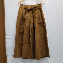 ウエストリボン付きワイドパンツ