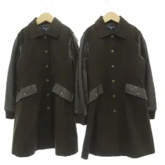 コムサデモード COMME CA DU MODE FILLE コート 2点セット まとめ スタジャン ラムース 130A ブラウン 刺繍 /UO