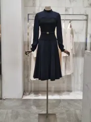 MOJO.S.PHINE モジョエスピン ハイネック ニットトップス Aライン ONE PIECE