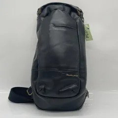 BN7708□master-piece マスターピース Gloss-v2 スリングバッグ ボディバッグ レザー ブラック ＃01642-v2
