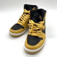 Nike ナイキ スニーカー Air Jordan 1 High OG Pollen 555088-701 エアジョーダン1 ハイ OG パラン 28cm イエロー ブラック 靴 B15796◆