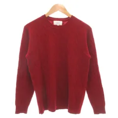 グリーンレーベルリラクシング ユナイテッドアローズ green label relaxing カシミヤ ケーブル編みニット セーター 長袖 クルーネック M 赤 レッド /GV