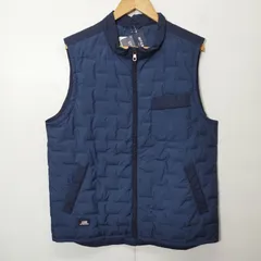 McGregor マックレガー  ステッチレス ダウン ジップアップ ベスト タグ付き マルチポケット 防寒 ネイビー系 LL B186