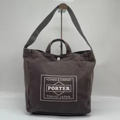 BN7682●PORTER×LOWERCASE ポーター 2WAYバッグ ブラウン系 キャンバス ユニセックス