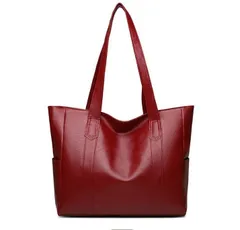 トートバッグ レディース A4 大容量 PUレザー 黒 シンプル 通勤 オフィス