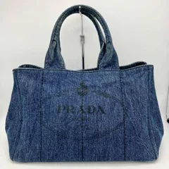 PRADA プラダ カナパ トートバッグ 三角ロゴ ブルー