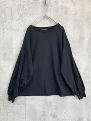 INGNI イング 無地 長袖 クルーネック サイドスリット Tシャツ カットソー sizeM/黒 ■◇ レディース