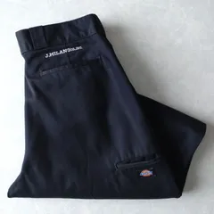 ■古着 Dickies ディッキーズ 85283BK ダブルニーワークパンツ LOOSE FIT ワイドストレート ブラック 黒 W36L29 【D1692】