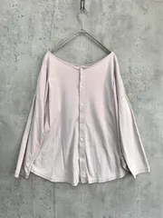 URBAN RESEARCH DOORS アーバンリサーチドアーズ バックボタン カットソー sizeone/グレージュ ■◇ レディース