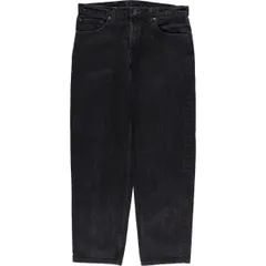 古着 90年代 リーバイス Levi's 555 RELAXED FIT STRAIGHT LEG ブラックデニム テーパードデニムパンツ USA製 メンズw34相当/eaa610136