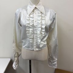 美品 フラメンコ衣装 トップス ブラウス エルモサ イベリア 水色